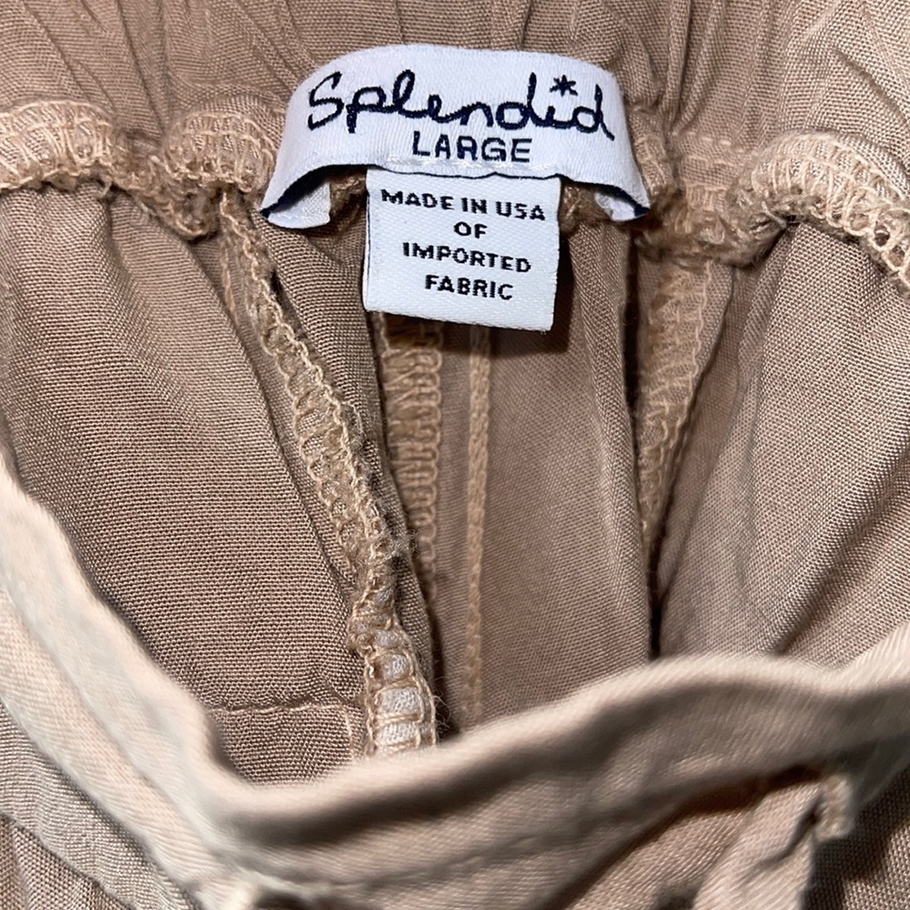 Splendid Women’s Size Large Tan Beige Jogger Pant - Picture 7 of 9